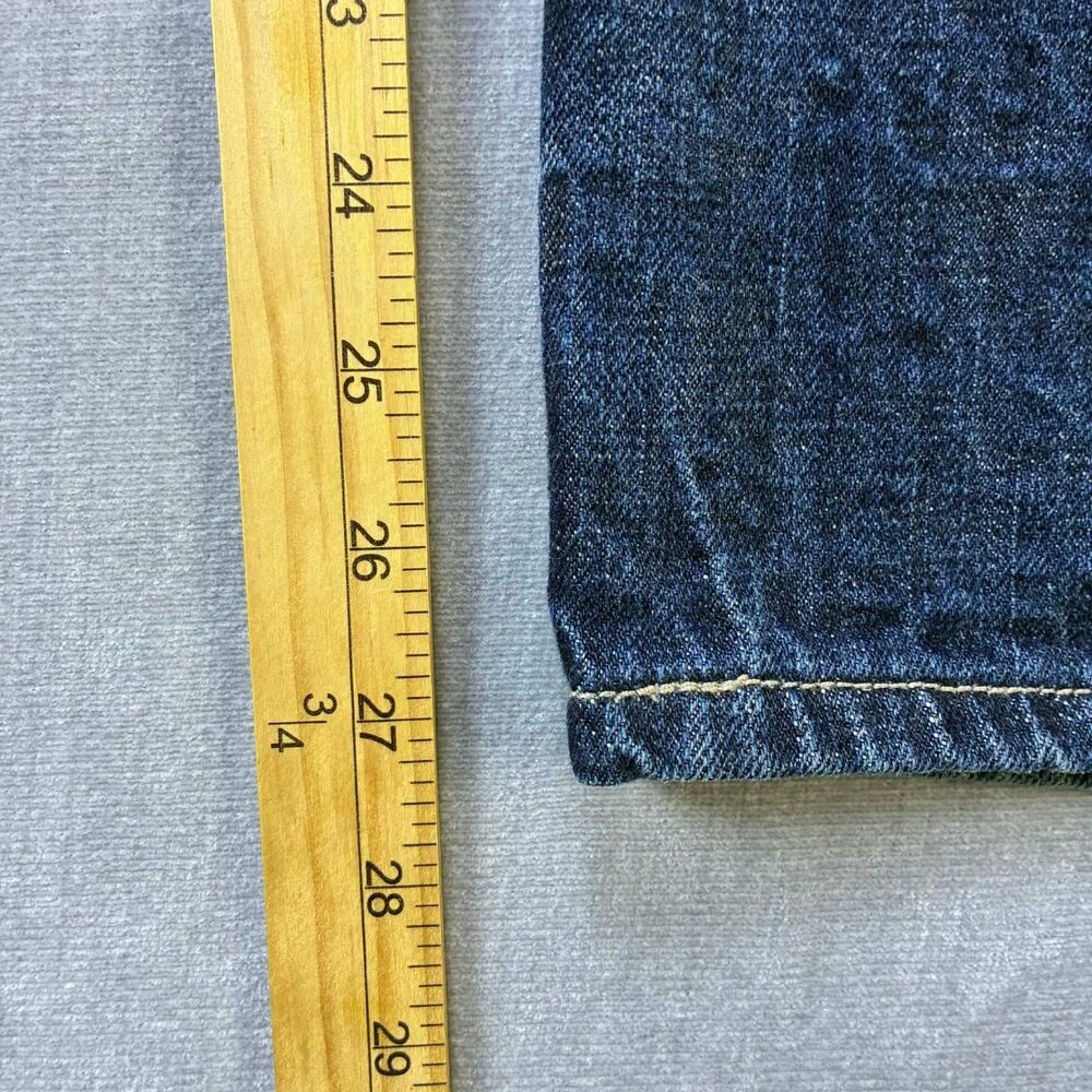 Levis 501 Jeans Men 40x27 Straight Button Fly Blue Medium Wash Classic Denim - Picture 7 of 9